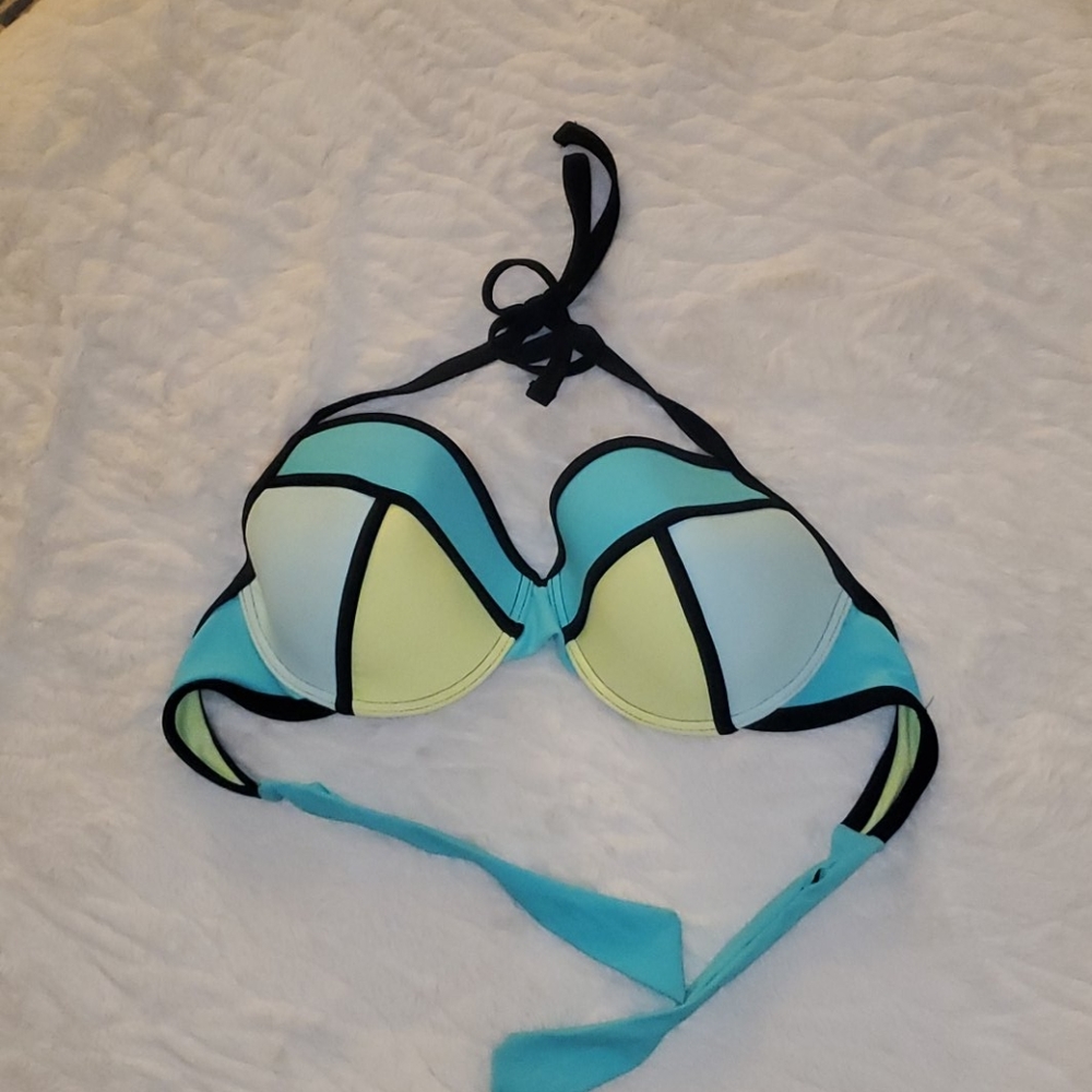 Color Block Bikini Top